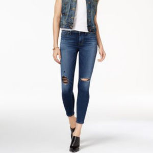 LHudson Nico Super Skinny Ripped Ankle Jeans 27